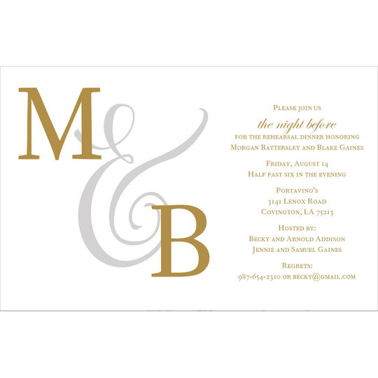 Our Initials Invitations